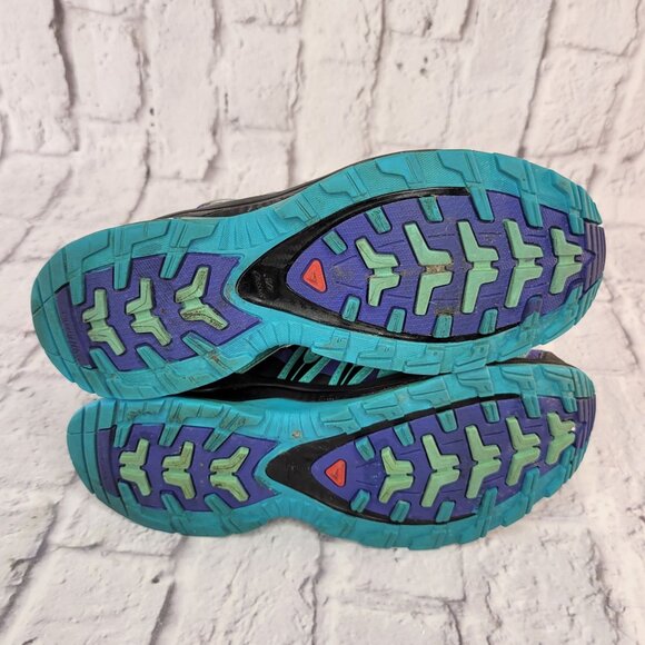 Salomon XA Pro 3D Mountain Trail Running Shoes Womens Sz 7 Purple Durable Comfor - Picture 10 of 14